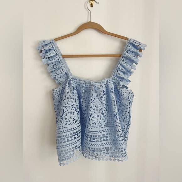 Anthropologie Eri + Ali Lace Cropped Top - Small - Picture 2 of 4
